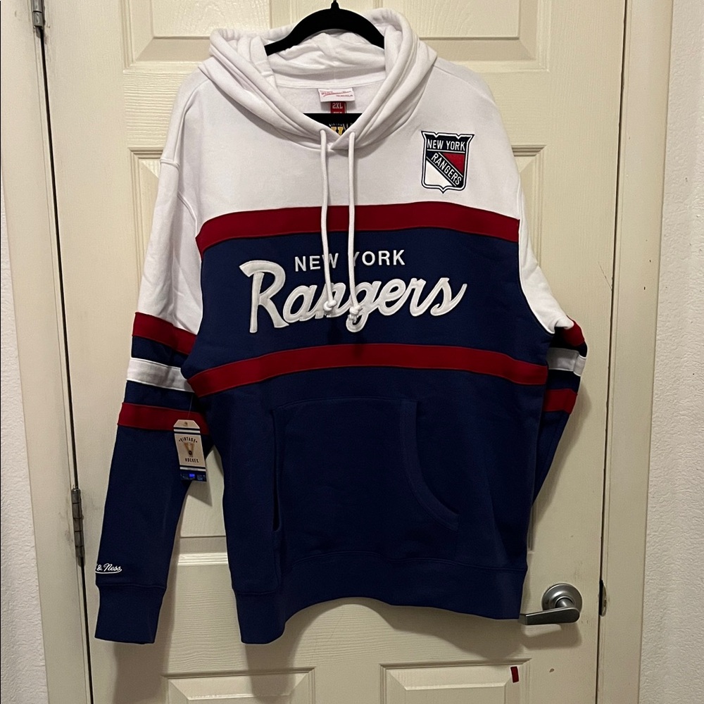 Nostalgia New York Rangers Hoodie by Mitchell and Ness 2X